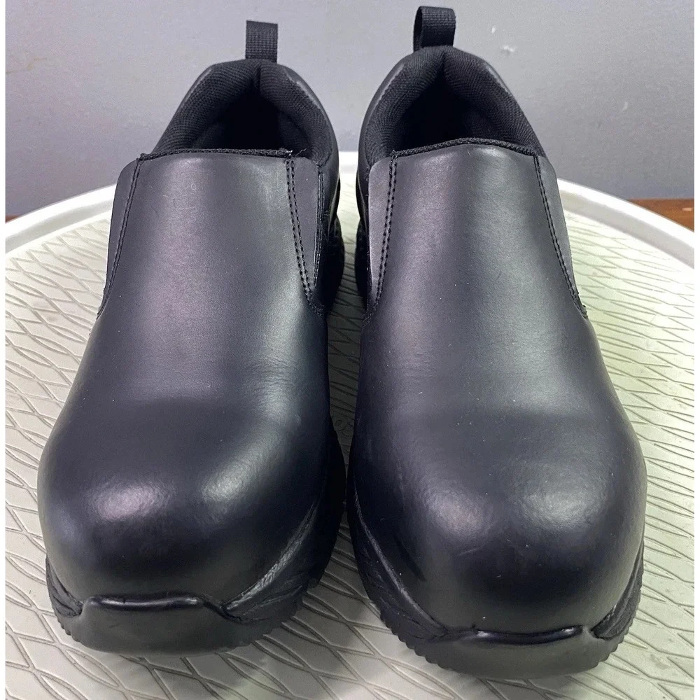ACE‎ Shoes For Crews Steel Toe Slip-Resistant Work Shoes Black Wom. 7,Men 5.5